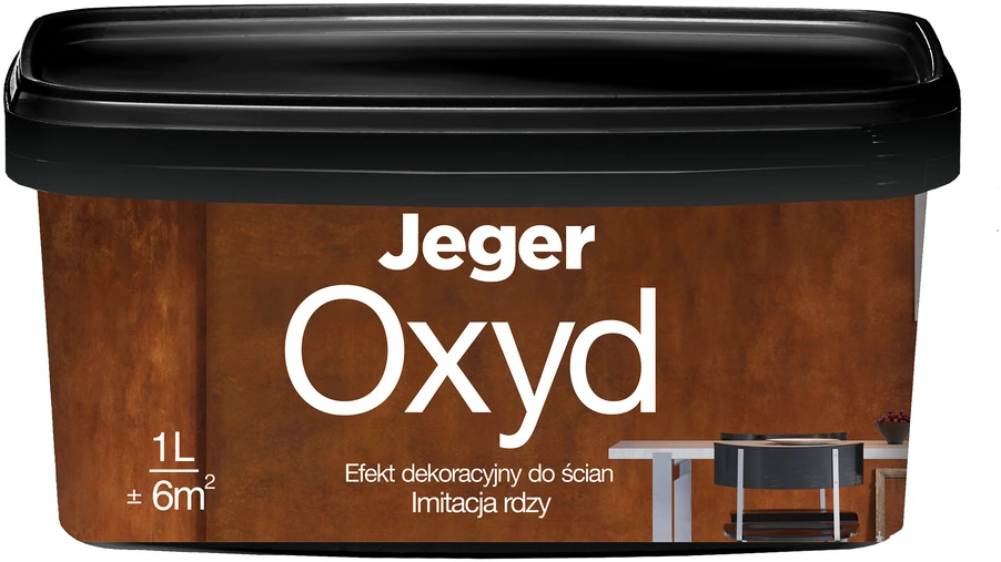Dekoratyvinis tinkas, sienoms Jeger Oxyd, oxyd, 1 l
