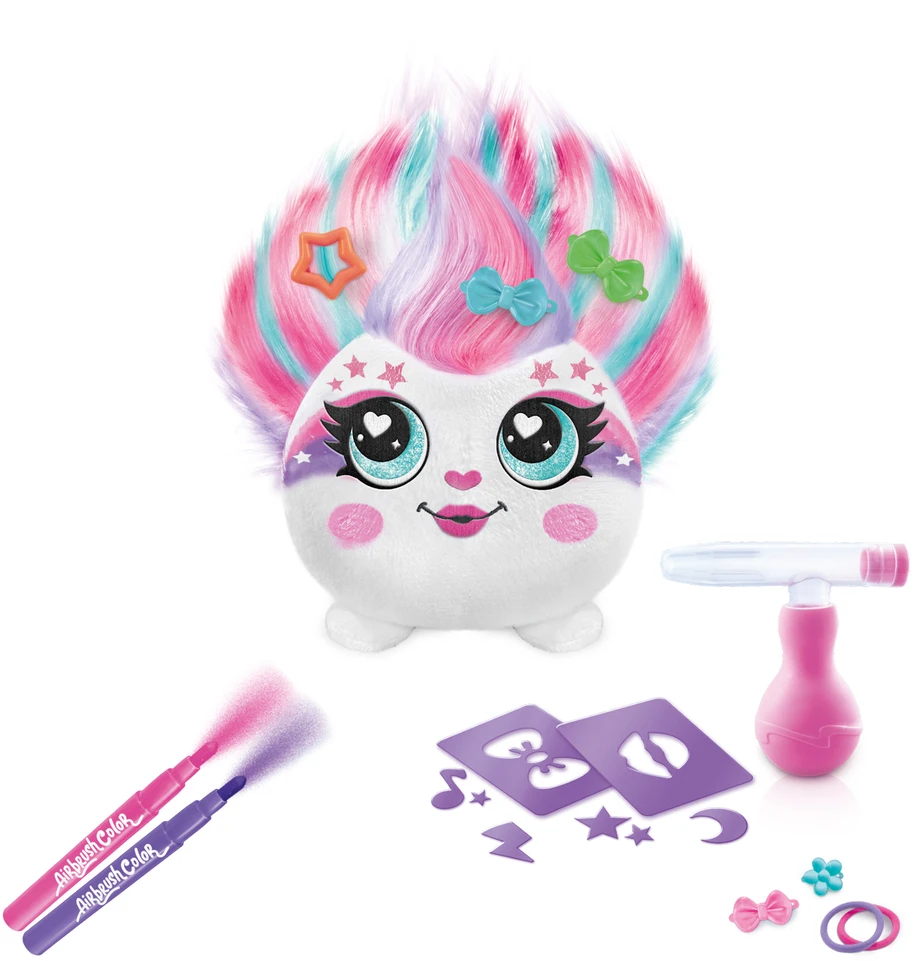 Nezatříděno STYLE 4 EVER AIRBRUSH HAIR´IFFIC Mini pliušinis gyvūnėlis su aerografu