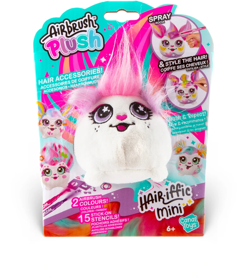 Canal Toys STYLE 4 EVER AIRBRUSH HAIR´IFFIC Mini pliušinis gyvūnėlis su aerografu