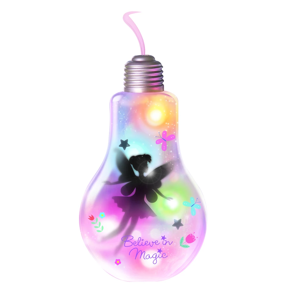 Dekoravimo rinkinys, lempa 4M KidzMaker Fairy, įvairių spalvų
