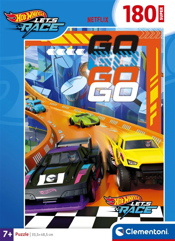 Clementoni Dėlionė 104 vnt. -  Hot Wheels