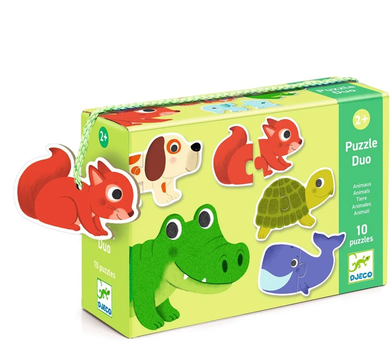 Djeco Dviejų dalių dėlionės - Gyvūnai (20 vnt.) ( DJ08147 )