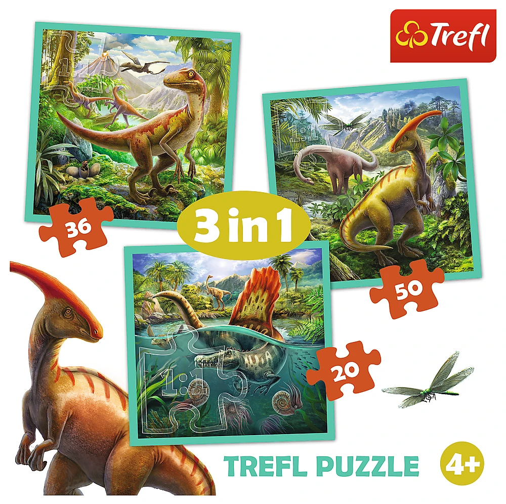 Trefl Dėlionė 106 vnt. - Dinozaurai