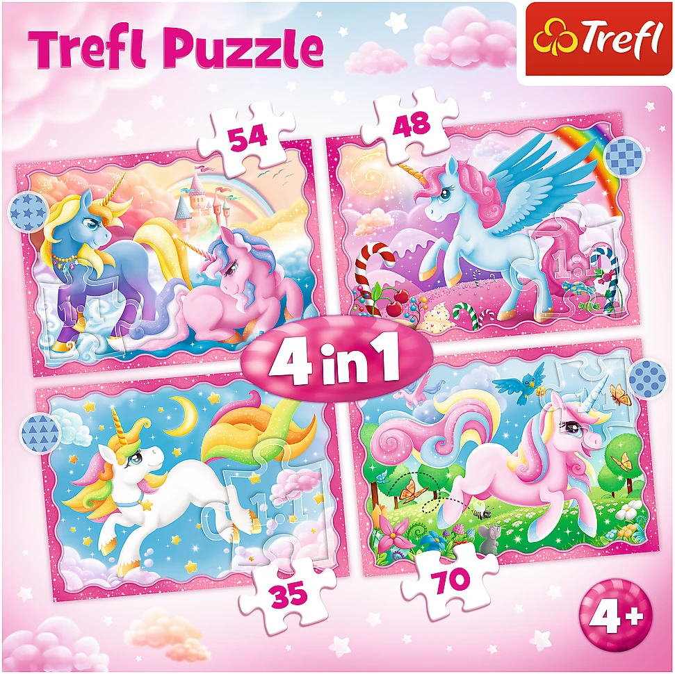 Trefl Dėlionė 207 vnt. - Vienaragiai