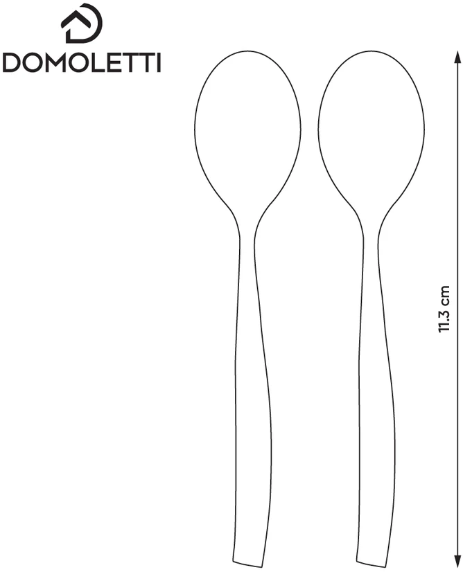 Šaukšteliai Moka Domoletti Shark 2vnt.