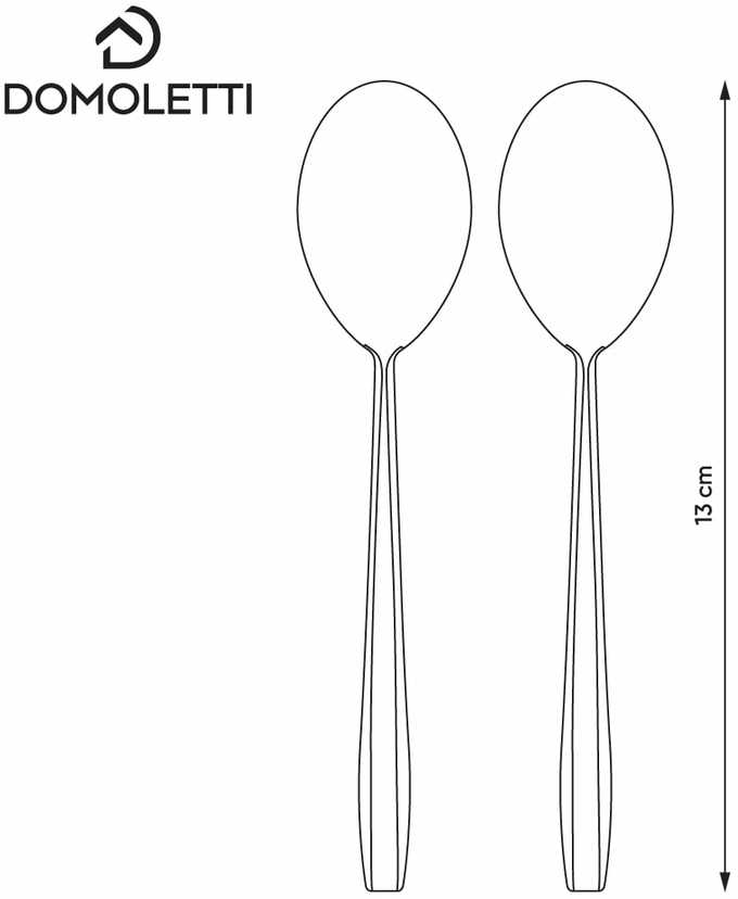 Šaukšteliai Domoletti Sonia 2vnt.