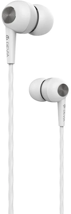 Devia Kintone Ausinės V2 3,5 mm baltos ausinės su mikrofonu