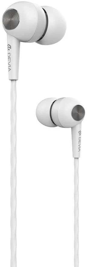 Devia Kintone Ausinės V2 3,5 mm baltos ausinės su mikrofonu