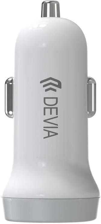 Įkroviklis automobilinis Devia Idrawer Lightning baltas