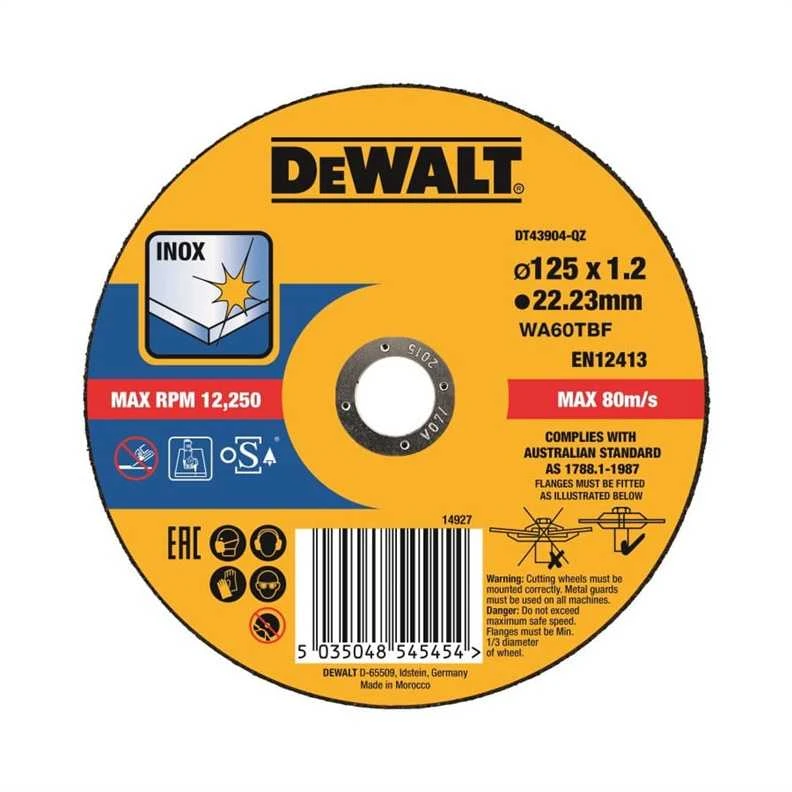 DEWALT metalinis diskas 125x1,2 mm