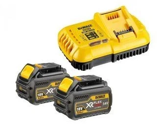 Priedų rinkinys DeWalt DCB118T2; 18/54 V; 2x6,0 Ah + pakrovėjas DCB118