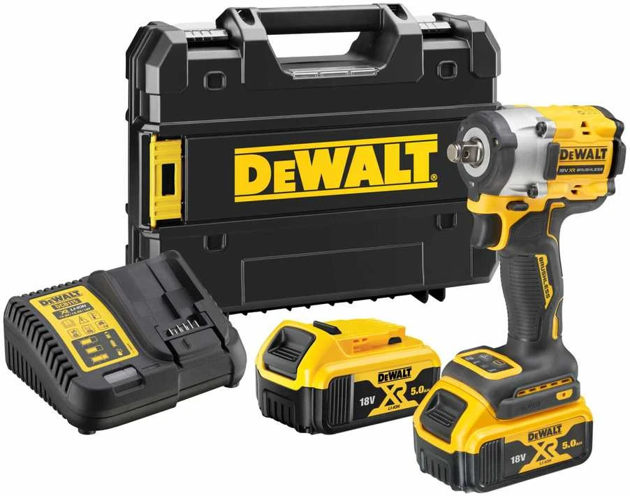 Dewalt smūginis veržliasukis DCF922P2T 1/2",18V, 406Nm, 2x5,0Ah TSTAK