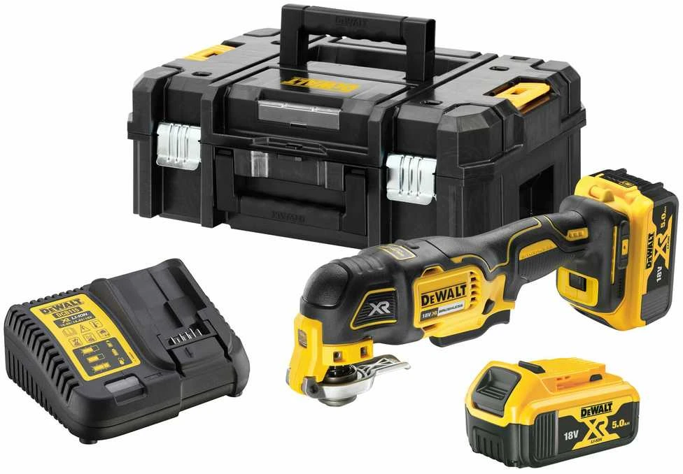 Daugiafunkcinis įrankis DeWalt DCS356P2-QW; 18 V, 2 x 5,0 Ah