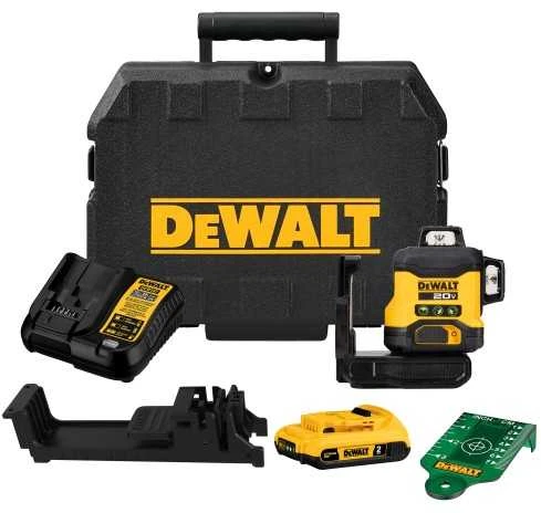 Kryžminis lazerinis nivelyras DeWalt DCLE34031D1-QW; 18 V; 1x2,0 Ah akum.