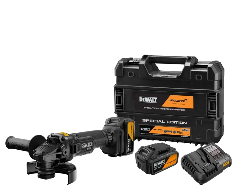 Dewalt ŠLIFUOKLIS KAMP DCG45MP2T-QW 2X5AH 18V