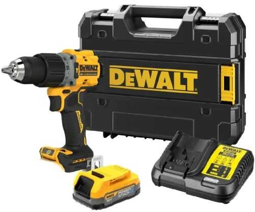 Dewalt smūginis suktuvas gręžtuvas 18V G3 XR, DeWalt [DCD805E1T-QW] Li-Ion, 1x1,7Ah, POWERSTACK