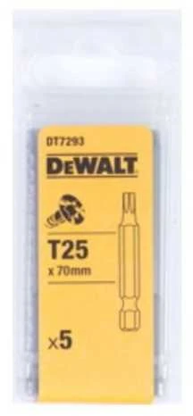 Sukimo antgalis DeWalt DT72932; T25; 70 mm; 5 vnt.