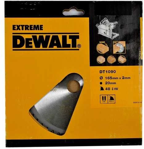 DEWALT pjovimo diskas 165x20mmx48z ATB
