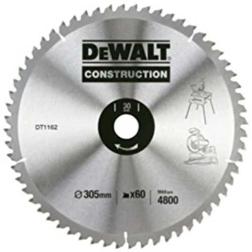 Pjovimo diskas medienai DeWalt; 260x2,6x30,0 mm; Z48; 10°