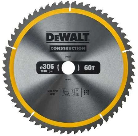 Pjovimo diskas medienai DeWalt DT1960; 305x30 mm; 60T