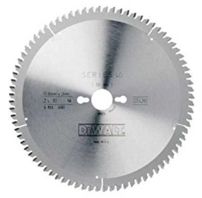 Pjovimo diskas medienai DeWalt; 260x2,6x30,0 mm; Z80; -5°