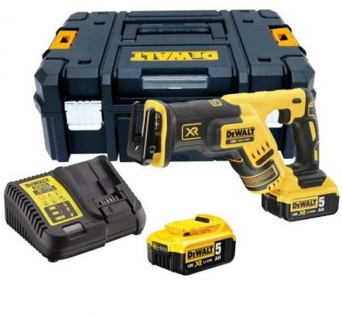 Akumuliatorinis tiesinis pjūklas DeWalt DCS367P2-QW; 18 V; 2x5,0 Ah akum.