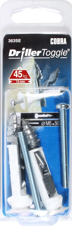 Cobra Įsukami GKP įvarai, 11,5 x 63 mm, 2 vnt.