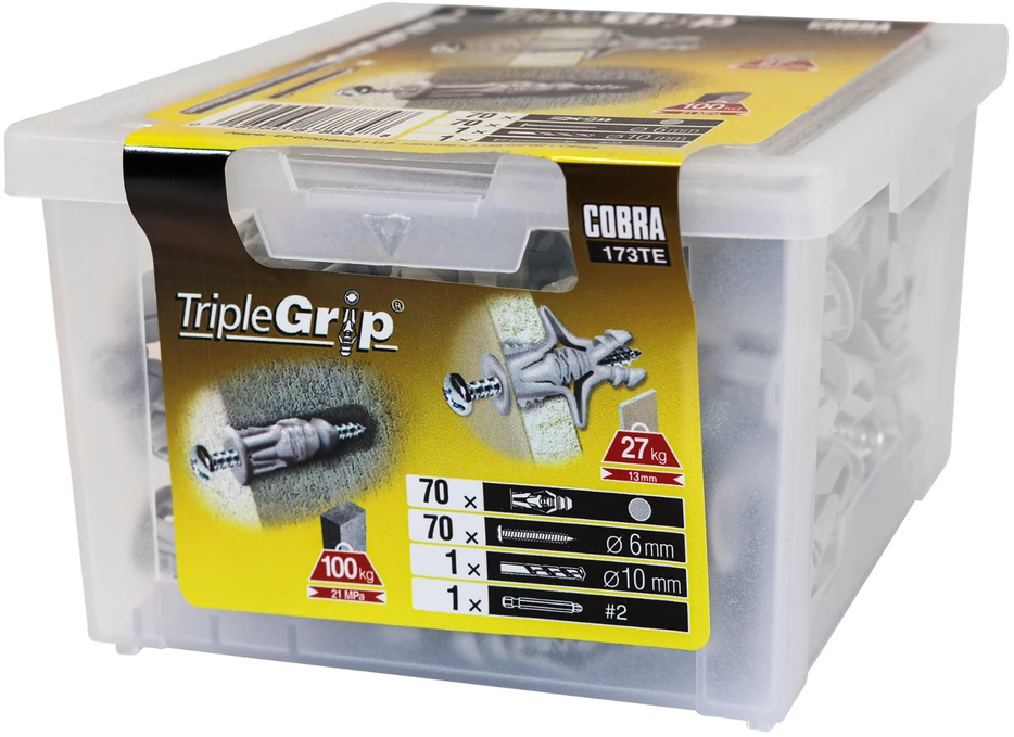 Cobra Įvarai GKP, 6 x 39 mm, plastikiniai, 70 vnt.