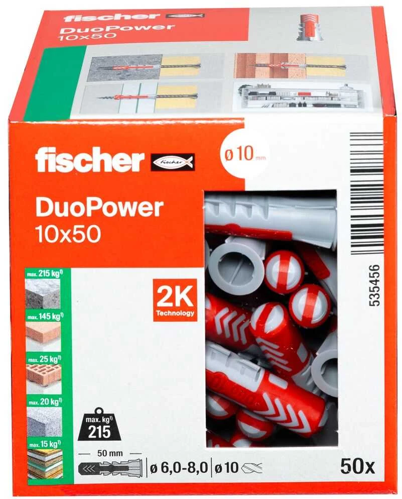 Nailoninis kaištis Fischer 10x50 mm; 50 vnt.
