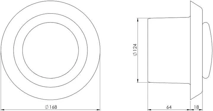 Difuzorius EUROPLAST VD125, D125