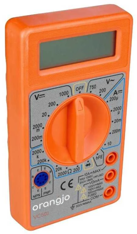 Nežinomas Universalus multimetras Orangjo VC502