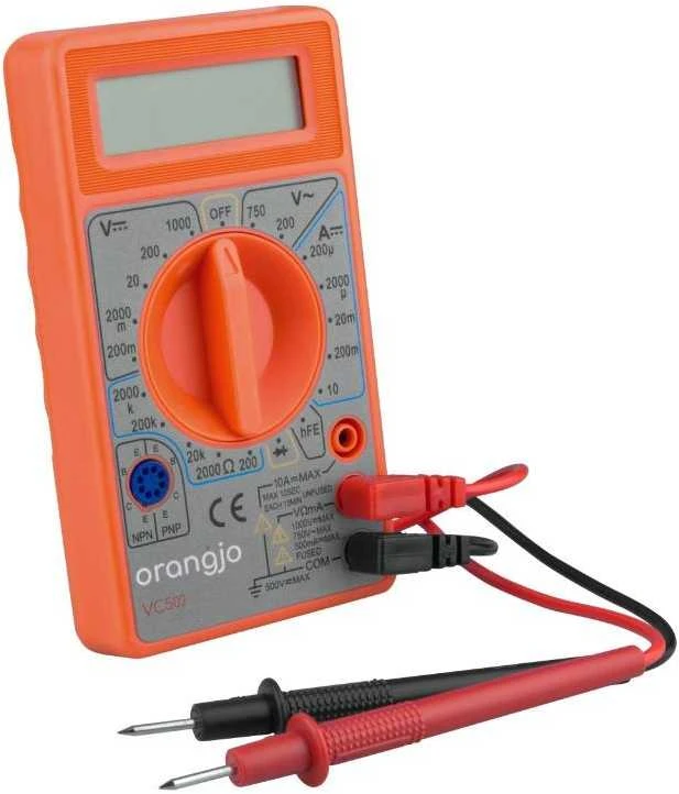 Nežinomas Universalus multimetras Orangjo VC502