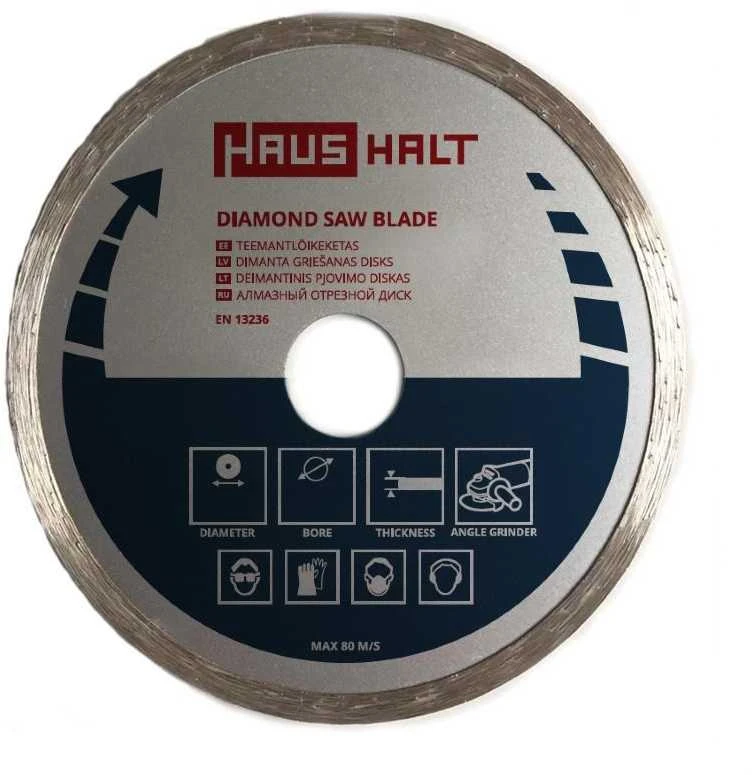 Haushalt Deimantinis ištisinis pjovimo diskas 180x1,6x22,23