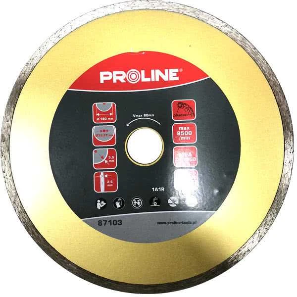 Proline Tarcza Pilnas deimantinis diskas (kiet. pumpuras) 180 * 2,6 * 5,5 * 22,23 prolino