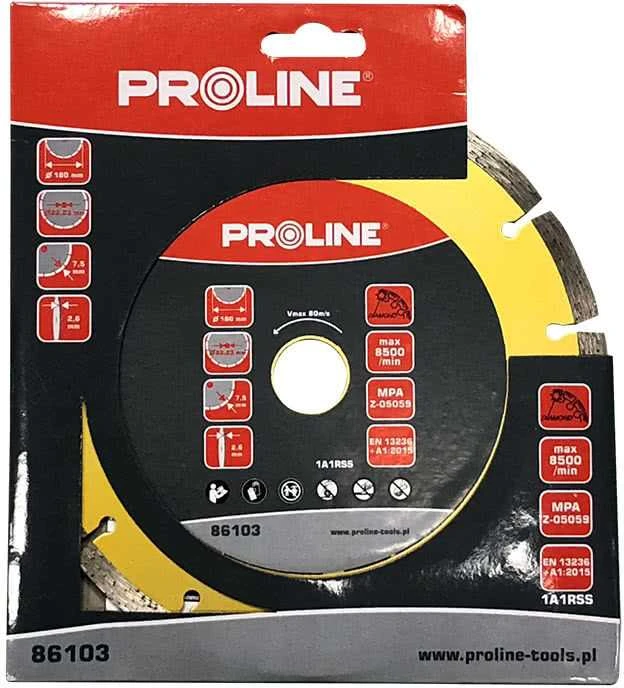 Proline Tarcza Segmentuotas deimantinis diskas (kiet.pumpuras) 180 * 2,6 * 7,5 * 22,23 prolino