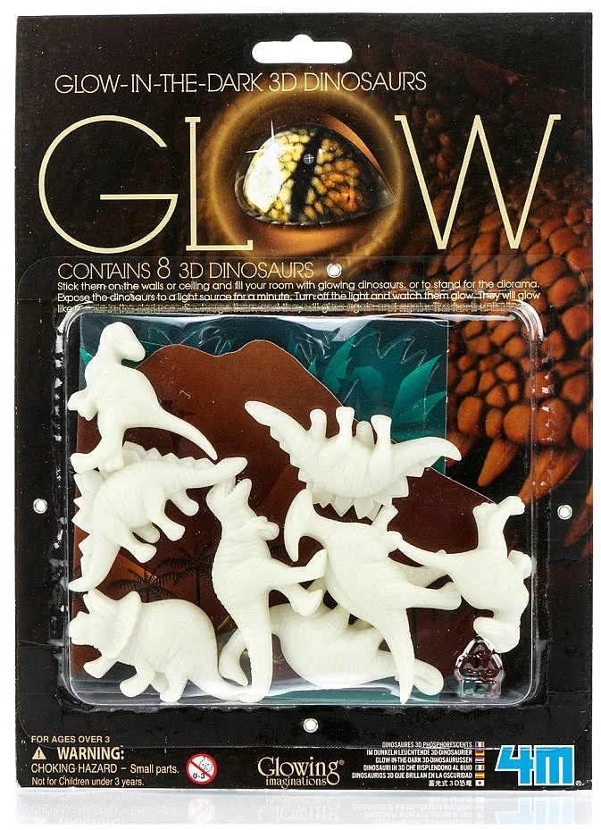 Tamsoje šviečiantys dinozaurai 4M Glow Dinosaur