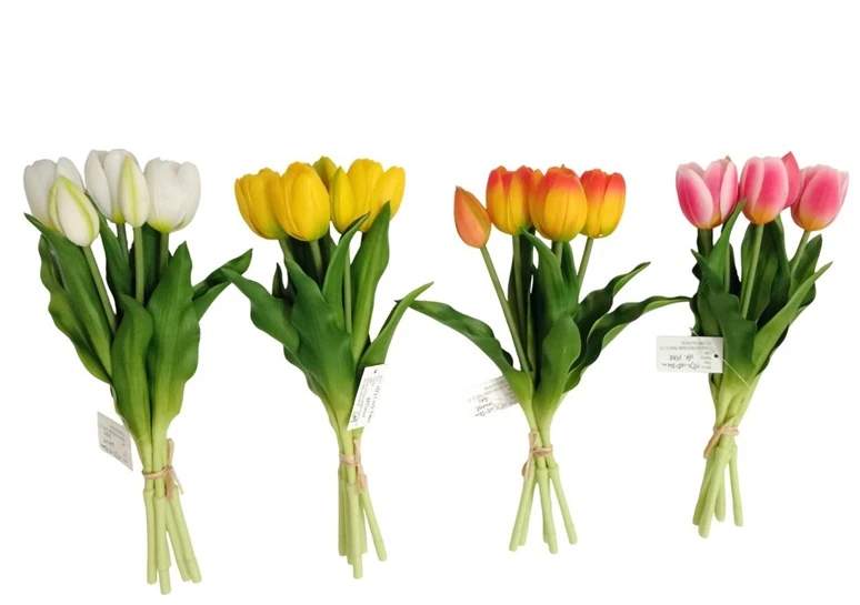 Tulip Domoletti dirbtinių gėlių puokštė tulpės 5 vnt. 32 CM