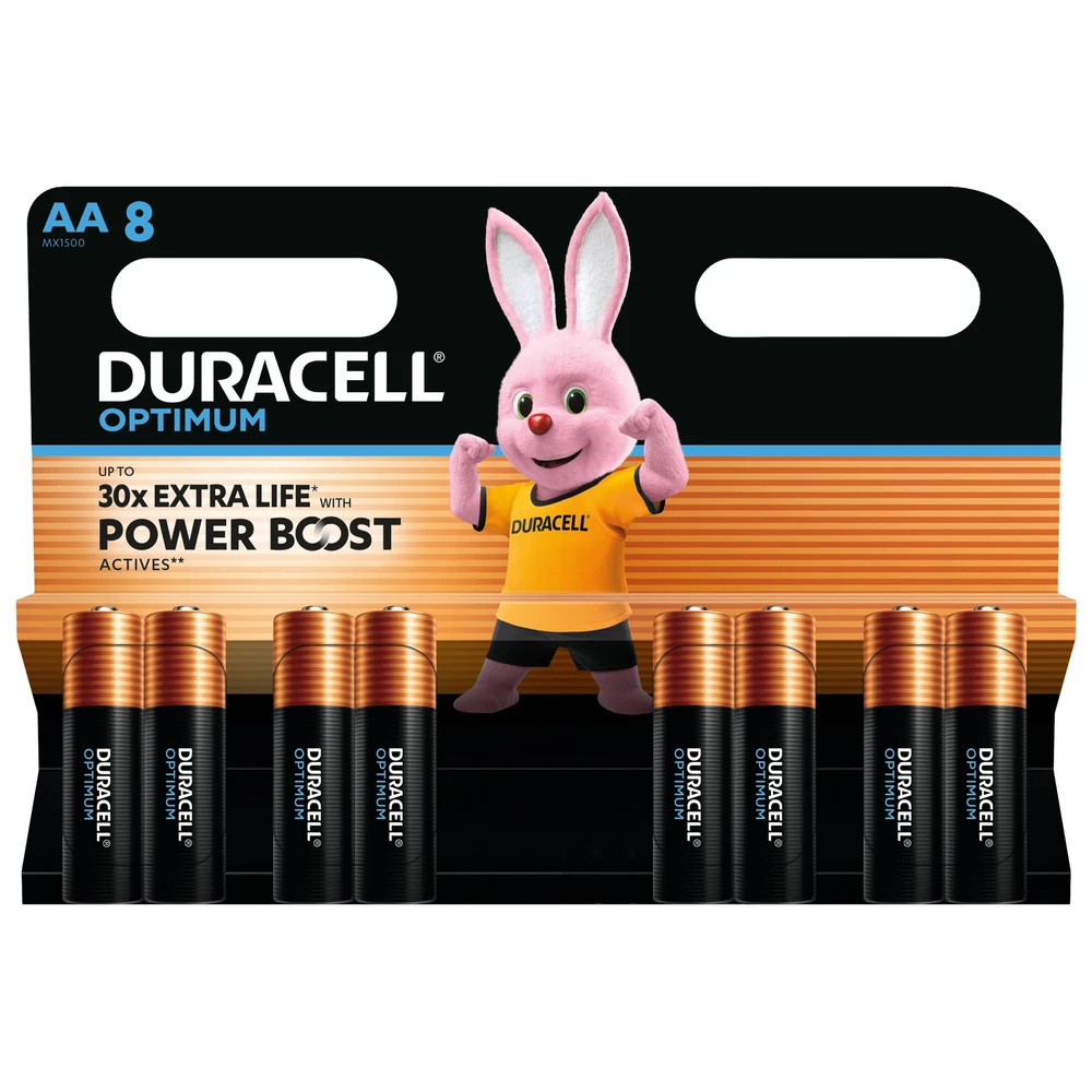 Duracell Optimum AA 8 vnt.