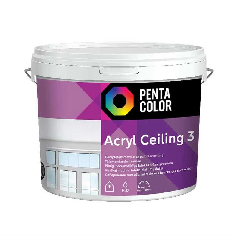 Dispersiniai dažai Pentacolor Acryl 3, balta sp., 3 l
