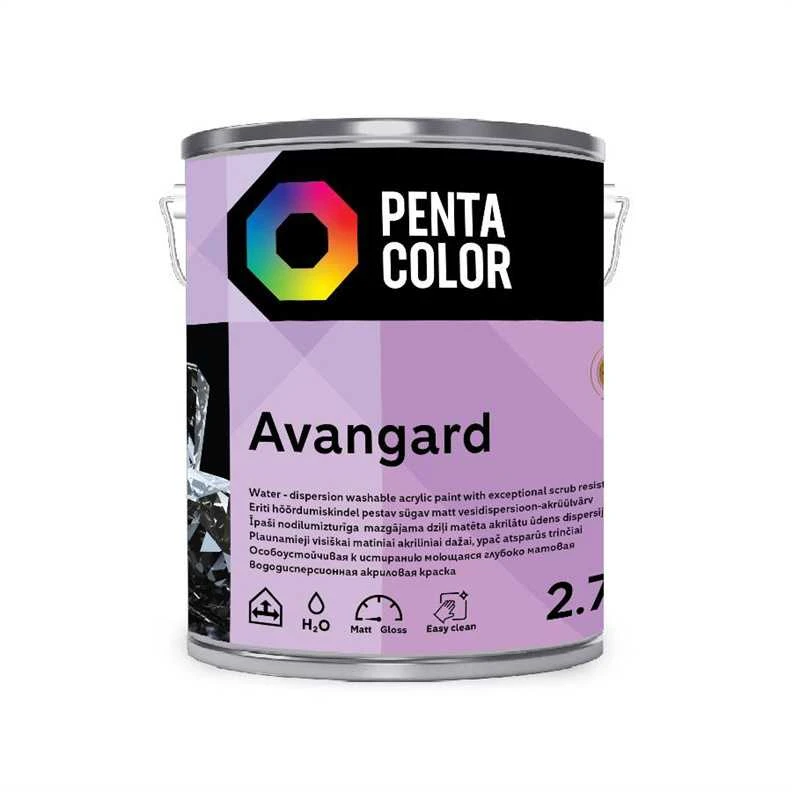 Dispersiniai dažai Pentacolor Avangard, balta sp., 2.7 l