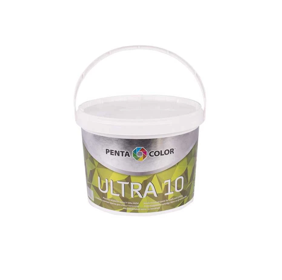 Pentacolor emulsiniai dažai PENTACOLOR ULTRA 10 balti 5 l