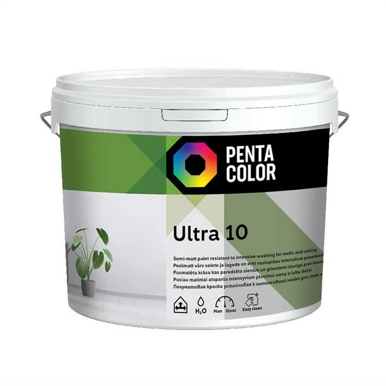 Pentacolor EMULINIAI DAŽAI PENTACOLOR ULTRA 10 BALTA 3L