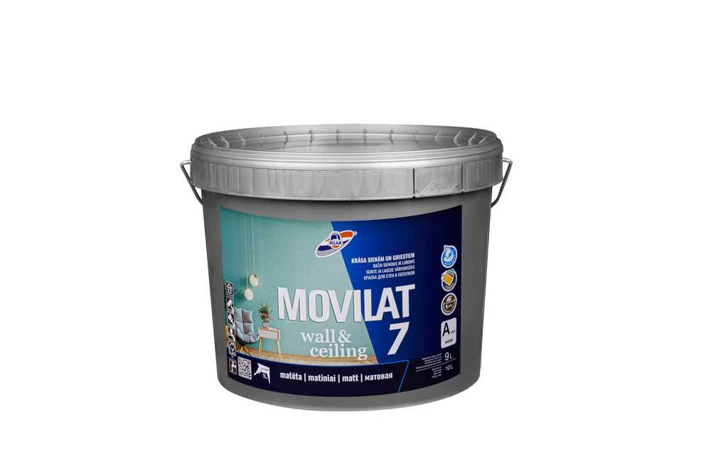 Dispersiniai dažai Rilak Movilat 7, balta sp., 9 l