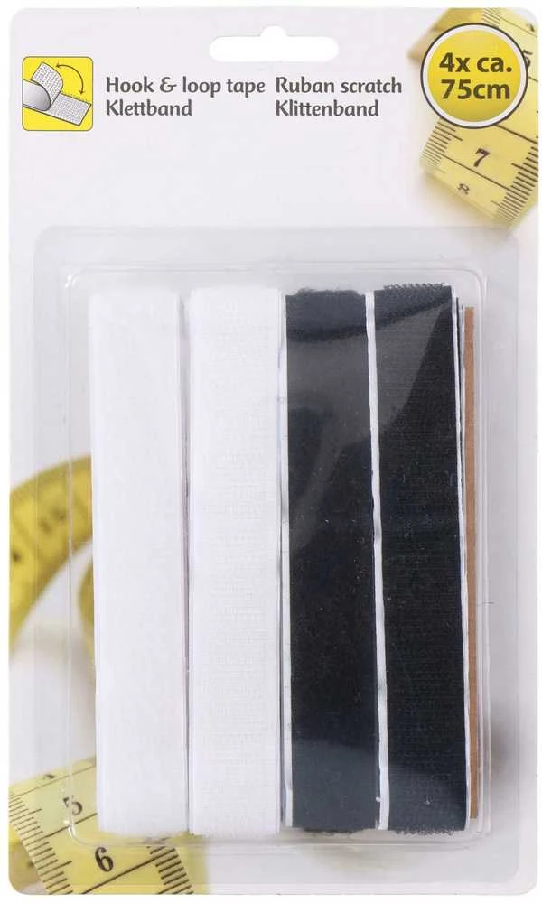 Tesa Nežinomas JUOSTA LIPNI SU VELCRO 2X75CM 4 PCE