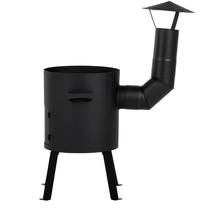 Dm_Grill Kazan Mangal Krosnelė su kaminu 8L kazanui (2 mm plienas, 300 mm skersmuo)