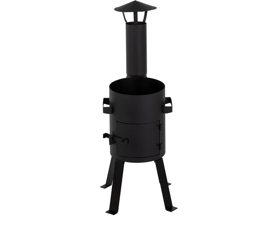 Dm_Grill Kazan Mangal Krosnelė su kaminu 8L kazanui (2 mm plienas, 300 mm skersmuo)