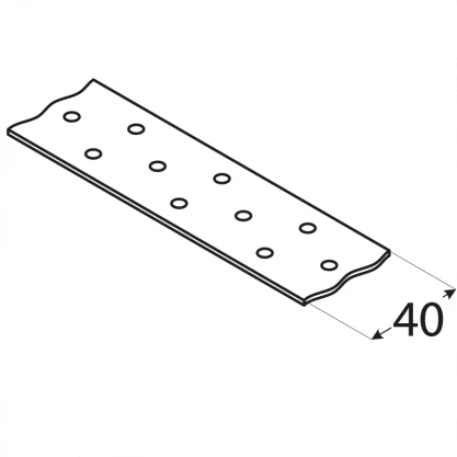 DMX Mounting strap TM2/25 40x2.0mm wide 1m