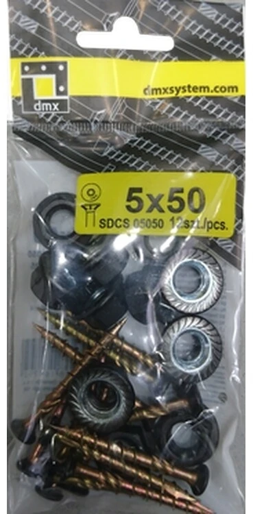 DMX Skrūves SDCS 5x50mm 12gab. melnas