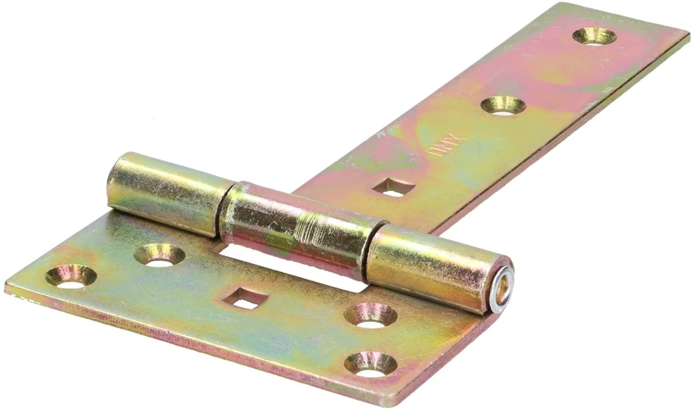 DMX Gate hinge ZB 150x45x90x3.0 mm steel, brass-plated
