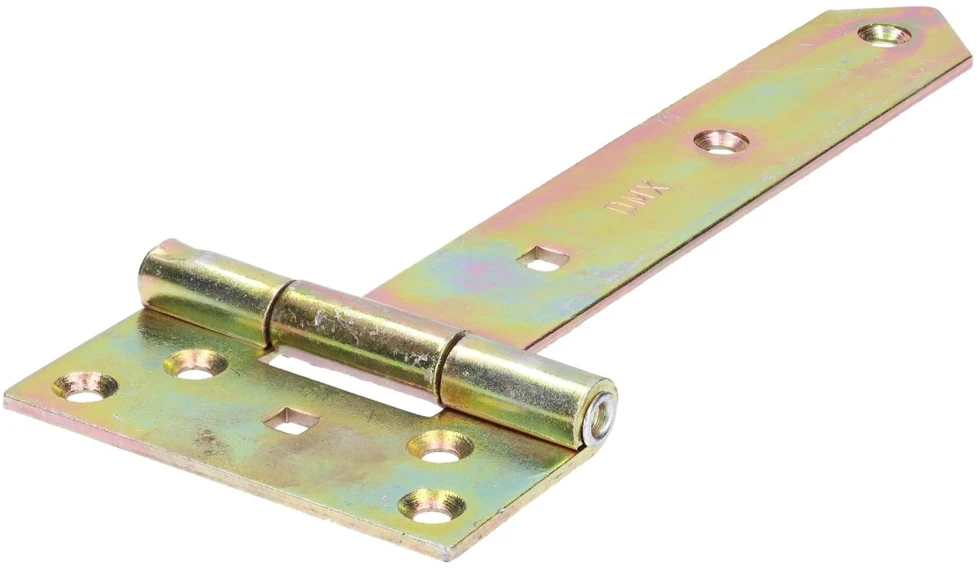 DMX Gate hinge ZB 200x45x90x3.0 mm steel, brass-plated